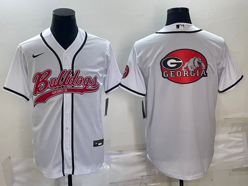 2023 Men Georgia Bulldogs blank white Stitched NCAA Jersey